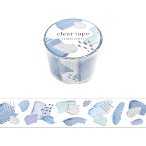 Washi Tape Clear Tape 30mm Width Canvas Pattern Blue