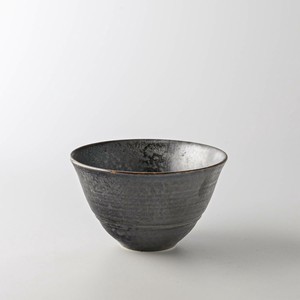 市原製陶 ぱうさ(pausa) 茶碗 鉄黒[日本製/美濃焼/和食器/リサイクル食器]