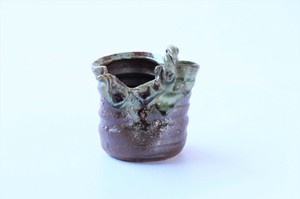 信乐烧 花瓶/花架 变形 日本制造