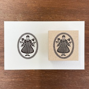 Stamp Marche Stamp Little Girls Stamps Stamp Brooch Made in Japan
