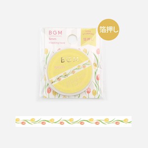 Washi Tape Foil Stamping Tulips LIFE 5mm x 5m