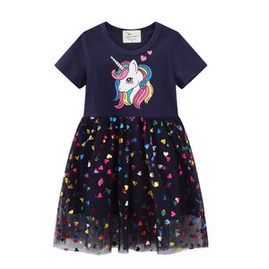 Kids' Casual Dress Unicorn One-piece Dress Kids