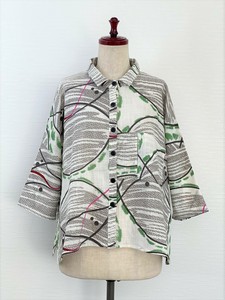 Button Shirt/Blouse Indian Cotton Printed