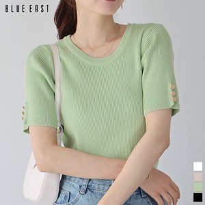 Sweater/Knitwear Crew Neck Tops Ribbed Knit