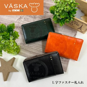 【予約販売6/末入荷】VASKA by moz ベスカバイモズ カリオン L字ファスナー札入れ