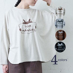 T-shirt Pullover Pudding Animal Cat Wide