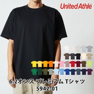 【United Athle｜ユナイテッドアスレ 594201】無地 6.2oz プレミアム Tシャツ