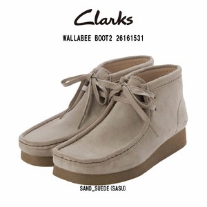 CLARKS(クラークス)ブーツ ブーティ ショート レディース WALLABEE BOOT2 26161531