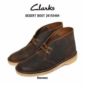 CLARKS(クラークス)メンズ レザー ブーツ クレープソール シューズ DESERT BOOT 26155484