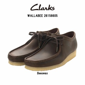 CLARKS(クラークス)メンズ レザー ブーツ モカシン クレープソール シューズ WALLABEE 26156605