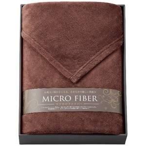 マイクロファイバー毛布 ブラウン