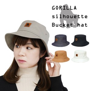 ゴリラシルエット型押しバケットハット　￥2700