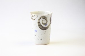 つむぎ(青)フリーカップ　信楽焼 日本製 made in Japan
