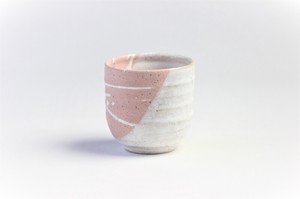 信乐烧 日本茶杯 粉色 日本制造