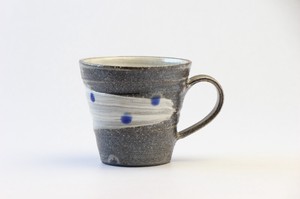 天の川(青)マグカップ　信楽焼 日本製 made in Japan
