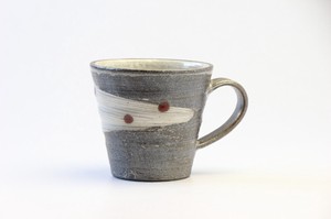 天の川(赤)マグカップ　信楽焼 日本製 made in Japan