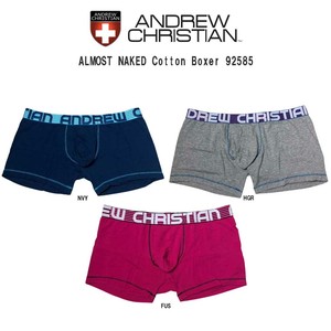 ANDREW CHRISTIAN(アンドリュークリスチャン)ボクサーパンツ メンズ 下着 Cotton Boxer 92585