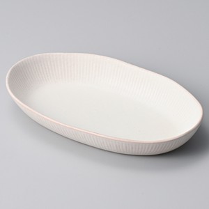 Main Plate Pink Pottery Made in Japan