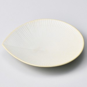 大餐盘/中餐盘 陶器 黄色 18cm 日本制造