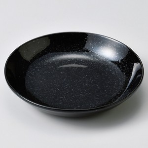 黒御影14cm深皿（メタ）　　【日本製　磁器】