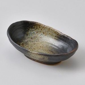 備前風だ円鉢（小）　　【日本製　陶器】