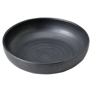 黒マット10.0大鉢　　【日本製　陶器】