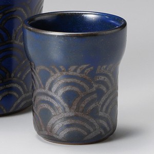 Barware Pottery Seigaiha Made in Japan