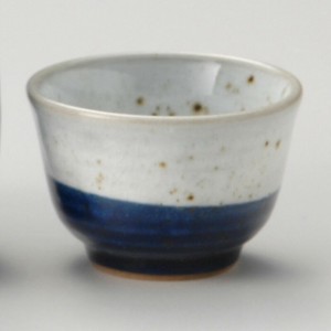 粉引瑠璃巻盃　　【日本製　陶器】