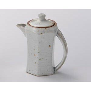 粉引青磁手付汁次（大）　　【日本製　陶器】