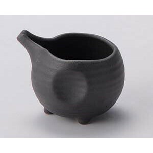 黒備前風ドレッシング入れ　　【日本製　陶器】