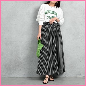 Skirt Long Skirt Stripe