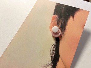 Pierced Earringss Pink Stainless Steel