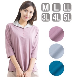 Polo Shirt Tops Ladies Cool Touch Cut-and-sew