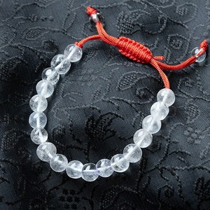 インドの数珠ブレスレット - クリスタルクォーツ