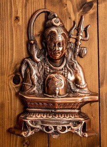 〔壁掛けタイプ〕インドの神様ウォールハンギング シヴァ 32cm