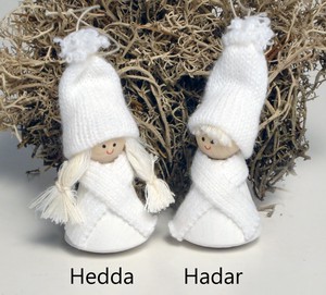 【4/30まで】ラッセントレー オーナメント ホワイトのHedda / Hadar【クリスマス/木製/スウェーデン製】