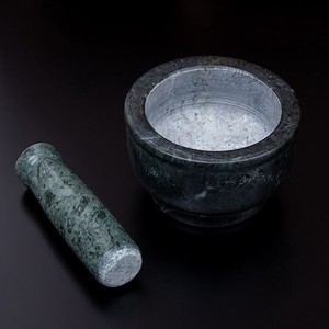 【非食用】大理石のスパイスグラインダー [直径：約12cm 高さ：約7.5cm ]