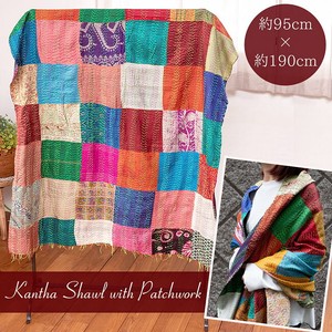 Shawl Patchwork Embroidered 95cm