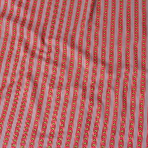 Fabrics Gray Pink Stripe 1m