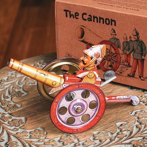 The Cannon 全速前進カノン砲　インドのレトロなブリキのおもちゃ