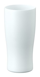 【Sinqs】セラミックコーティングタンブラー 430ml　ホワイト　ASTC-430WH　真空断熱構造 セラミック塗装