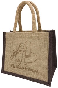 Tote Bag Brown Jute My Bag Curious George