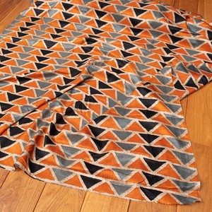 Fabrics Gray black Orange 1m