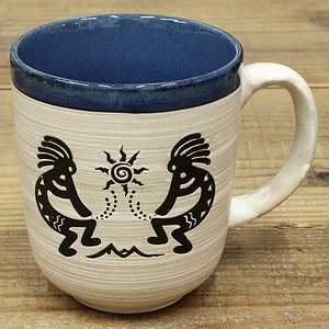 【カフェ ＆ バー グッズ】ココペリ セラミック 16oz マグカップ AGC-58183-BL ブルー