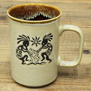 【カフェ ＆ バー グッズ】ココペリ セラミック 16oz マグカップ AGC-58375-BE ベージュ