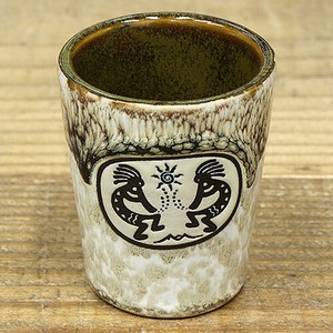 【カフェ ＆ バー グッズ】ココペリ セラミック ショット グラス AGC-59449-BR ブラウン