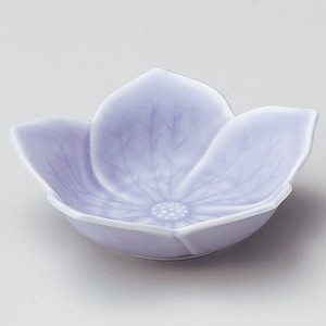紫マット浅小鉢(大)【日本製　美濃焼】