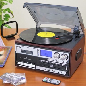 多機能レコードプレーヤー　レコード・カセット・CDをSD／USBにデジタル録音