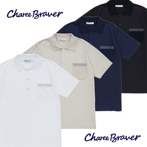 Polo Shirt Absorbent UV Protection Quick-Drying Pocket Made in Japan