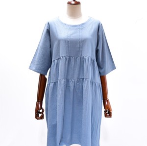 Casual Dress Pocket Cotton 5/10 length